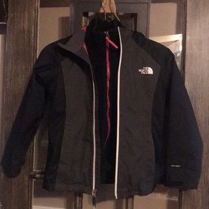 The North Face fleece/raincoat sz 7/8 (S)
